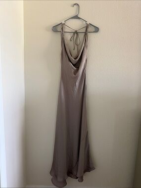 ZARA Satin Long Dress